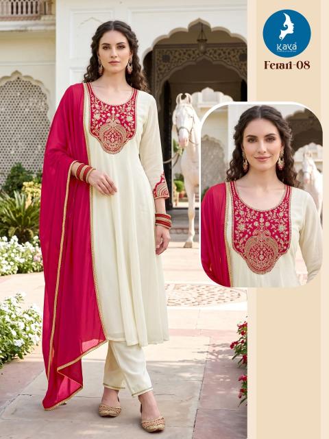 Kaya ferari anarkali 3pcs kurti ka wholesale